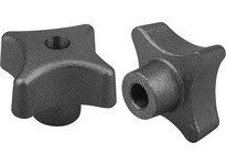 KIPP K0147.2CN PALM GRIP DIN6335 TUMBLED FORM:B D1=40 H=25 D=0312 GREY CAST IRON