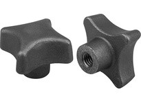 KIPP K0147.510 PALM GRIP DIN6335 TUMBLED FORM:E D=M10 D1=50 H=32 GREY CAST IRON