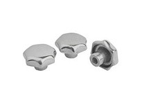 KIPP K0149.380162 STAR GRIP TO DIN6336 D1=80 H=50 FORM:C ALUMINUM D=16