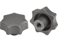 KIPP K0151.512 STAR GRIP D=M12 D1=63 H=40 FORM:E GREY CAST IRON
