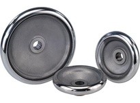 KIPP K0163.0280X24 DISC HANDWHEEL SIMILAR TO DIN950 D1=280 REAMED HOLE D2=24H7 ALUMINUM WITHOUT GRIP
