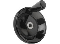 KIPP K0164.3125X12 DISC HANDWHEEL SIZE:2 D1=125 FORM:E MIT PASSBOHRUNG D2=12H7 THERMOSET COMP:THERMOSET STAHLTEILE: EDELST.