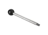 KIPP K0179.1212X100 GRIP ROD M10 L=100 D=12 FORM:A BALL KNOB STAINLESS STEEL BRIGHT COMP:THERMOSET COMP:BLACK HIGH-GLOSS