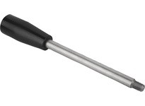 KIPP K0179.16A5X80 GRIP ROD 1/2-13 L=80 D=14 FORM:E TAPER GRIP STAINLESS STEEL BRIGHT COMP:THERMOSET COMP:BLACK HIGH-GLOSS