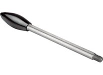KIPP K0179.17A3X65 GRIP ROD 5/16-18 L=65 D=10 FORM:B OVAL KNOB STAINLESS STEEL BRIGHT COMP:THERMOSET COMP:BLACK HIGH-GLOSS
