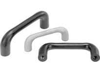 KIPP K0186.11208 PULL HANDLE L=132 GREY CAST IRON BRIGHT A=112 D=M08