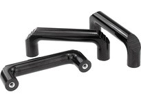 KIPP K0188.114008 PULL HANDLE L=165 THERMOSET BLACK COMP:BRASS A=140 D=M08