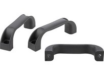 KIPP K0190.1215008144 PULL HANDLE ANTIBACTERIEL A=150 L=172 D=9 THERMOPLASTIC GRAY RAL7015