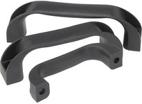 KIPP K0190.215008 PULL HANDLE A=150 L=172 D=9 POLYPROPYLENE BLACK GREY