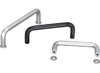 KIPP K0201.120051 PULL HANDLE ROUND A=120 L=130 H=40 ALUMINUM BLACK MATT AND ANODISED D=M05