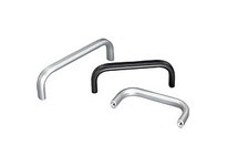 KIPP K0202.088053 PULL HANDLE OVAL A=88 L=96 H=40 ALUMINUM NATURAL MATT AND ANODISED D=M05