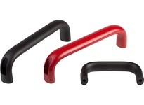 KIPP K0204.11600106 PULL HANDLE OVAL OUTER HOLE A=160 L=177 D=66 H=55 ALUMINUM BLACK POWDER-COATED