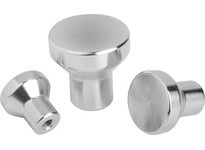 KIPP K0250.2A2 MUSHROOM KNOB SIZE:2 D=1/4-20 D1=25 STAINLESS STEEL