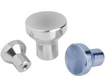KIPP K0250.410 MUSHROOM KNOB SIZE:4 D=M10 D1=40 STAINLESS STEEL ELECTROPOLISHED