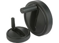 KIPP K0257.4160CQ HANDWHEEL D1=160 REAMED HOLE D2=0625 WITHOUT TRANSVERSE HOLE SIZE:4 THERMOPLASTIC COMP:THERMOPLASTIC