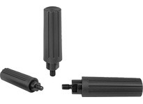 KIPP K0263.104 CYLINDER GRIP REVOLVING SIZE:1 FORM:A D=M04X6 L1=40 THERMOPLASTIC COMP:STEEL