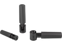 KIPP K0264.3A2 CYLINDER GRIP FOLD-DOWN SIZE:3 D=1/4-20 L=55 L1=595 THERMOPLASTIC COMP:STEEL