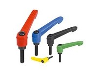 KIPP K0269.1A216X40 Adjustable Handle Size: 1 1/4-20x40 | Yellow RAL1021