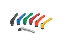 KIPP K0269.51684 ADJUSTABLE HANDLE SIZE:5 M16 PLASTIC RED RAL3020 COMP:STEEL