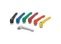 KIPP K0270.5122 Adjustable Handle Size:5 M12 Plastic Orange RAL2004 | Stainless Steel