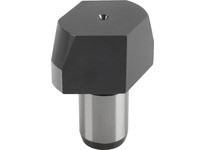 KIPP K0293.510 LOCATING PIN LONG VERSION DIN6321 FORM:C FLATTENED D1=10 H=18 D2=6 TOOL STEEL HARDENED AND GROUND