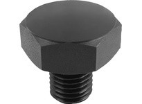 KIPP K0298.215 POSITIONING FOOT FORM:B FREE-CUTTING STEEL HARDENED A. BLACK OXIDISE SW=22