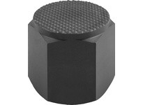 KIPP K0298.640 POSITIONING FOOT FORM:F FREE-CUTTING STEEL HARDENED A. BLACK OXIDISE SW=22