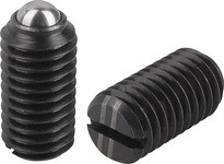KIPP K0309.203 SPRING PLUNGER INTENSIFIED SPRING FORCE D=M03 L=7 STEEL COMP:BALL STEEL PU=50