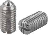 KIPP K0310.2A4 SPRING PLUNGER INTENSIFIED SPRING FORCE D=3/8-16 L=19 STAINLESS STEEL COMP:BALL STAINLESS STEEL PU=10