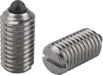KIPP K0314.12 SPRING PLUNGER SPRING FORCE D=M12 L=22 STAINLESS STEEL COMP:PIN STAINLESS STEEL PU=5