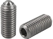 KIPP K0316.12 SPRING PLUNGER SPRING FORCE D=M12 L=26 STAINLESS STEEL COMP:BALL STAINLESS STEEL PU=5