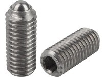 KIPP K0316.216 SPRING PLUNGER INTENSIFIED SPRING FORCE D=M16 L=33 STAINLESS STEEL COMP:BALL STAINLESS STEEL PU=5