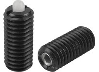KIPP K0318.1A5 SPRING PLUNGER LIGHT SPRING FORCE D=1/2-13 L=28 STEEL COMP:PIN POM PU=10