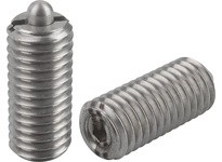 KIPP K0319.212 SPRING PLUNGER INTENSIFIED SPRING FORCE D=M12 L=28 STAINLESS STEEL COMP:PIN STAINLESS STEEL PU=5