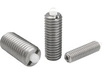KIPP K0320.A2 SPRING PLUNGER SPRING FORCE D=1/4-20 L=20 STAINLESS STEEL COMP:PIN POM PU=10