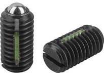 KIPP K0321.A1 SPRING PLUNGER SPRING FORCE LONG-LOK D=10-32 L=12 STEEL COMP:BALL STEEL PU=10