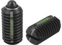 KIPP K0323.108 SPRING PLUNGER LIGHT SPRING FORCE LONG-LOK D=M08 L=16 STEEL COMP:PIN STEEL PU=10