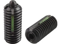 KIPP K0327.A3 SPRING PLUNGER SPRING FORCE LONG-LOK D=5/16-18 L=22 STEEL COMP:PIN STEEL PU=10