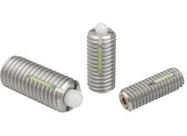 KIPP K0330.12 SPRING PLUNGER SPRING FORCE D=M12 L=28 STAINLESS STEEL LONG-LOK COMP:PIN POM PU=5