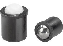 KIPP K0334.06 SPRING PLUNGER SPRING FORCE SMOOTH VERSION D=6 L=7 PLASTIC COMP:STAINLESS STEEL PU=50