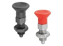 KIPP K0338.02903 INDEXING PLUNGER SIZE:9 D1=M06X075 D=3 FORM:B WO. GROOVE WITH LOCKNUT STAINLESS STEEL HARDENED