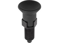 KIPP K0338.3410 INDEXING PLUNGER SIZE:4 D1=M20X15 D=10 FORM:C WITH LOCKING SLOT WITHOUT LOCKNUT STEEL HARDENED