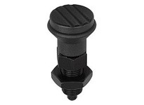 KIPP K0339.04206A5 INDEXING PLUNGER SIZE:2 D1=1/2-13 D=6 FORM:D WITH LOCKING SLOT WITH LOCKNUT STAINLESS STEEL HARDENED