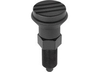 KIPP K0339.1410A7 INDEXING PLUNGER SIZE:4 D1=3/4-10 D=10 FORM:A WO. GROOVE WITHOUT LOCKNUT STEEL HARDENED