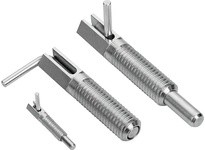 KIPP K0340.1104 INDEXING PLUNGER WITH LOCKING SLOT SIZE:1 D1=M06 STEEL BLUE-PASSIVATED