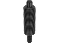 KIPP K0345.1410 INDEXING PLUNGER WITHOUT COLLAR SIZE:4 D1=M20X15 D=10 FORM:J WITH THREADED PIN WITHOUT LOCKNUT STEEL HARDENED
