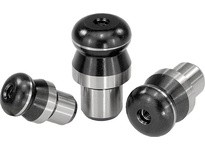KIPP K0351.22 LOCATING PIN WITH BALL-END C=22 FORM:B TOOL STEEL