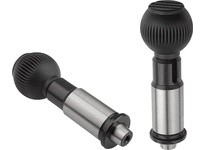 KIPP K0359.112 PRECISION INDEXING PLUNGE FORM:B LOCKABLE WITH LOCKING SLOT D=12 STEEL HARDENED AND GROUND COMP:THERMOPLASTIC