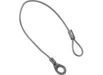 KIPP K0367.0150 TETHER CABLE FORM:A WITH EYE AND CRIMP TERMIN L=150 STAINLESS STEEL COMP:ALUMINUM