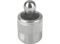 KIPP K0368.22058CU LATERAL SPRING PLUNGER SPRING FORCE W. SEAL D=7/16 D2=7/16 L1=6 ALUMINUM COMP:STEEL